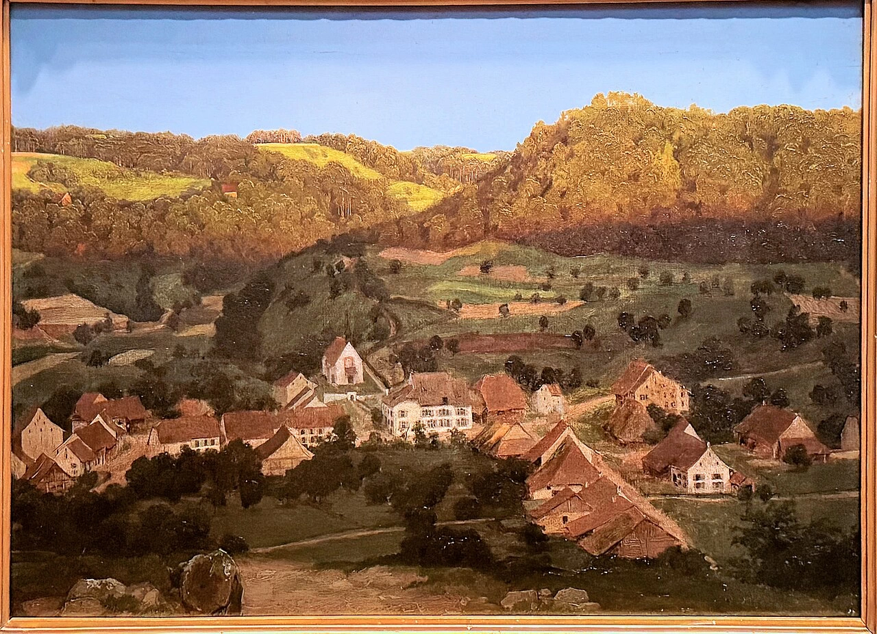 Veduta del villaggio di Tenniken - Hamburger Kunsthalle, Amburgo